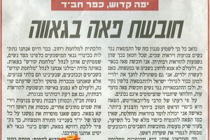 תגובה כהלכה של תושבת כפר-חב