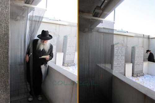מחיצה חדשה הותקנה באוהל הק' של הרבי