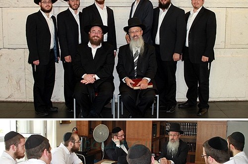 הרב אברהם יוסף התפעל מתלמידי הישיבה בברלין ● תמונות