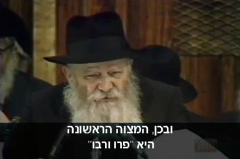 הוידאו השבועי: הרבי על הוידאו השבועי: הרבי על