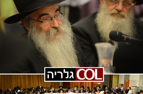 בוועידה השנתית: הרב גולדברג התוועד עם המחנכים 