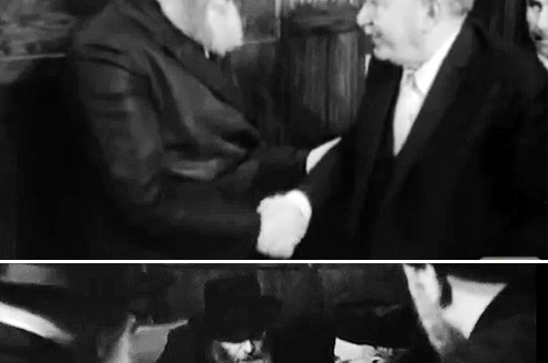 נחשף וידאו נדיר מביקור שז