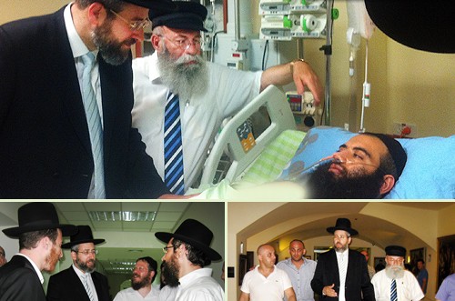 הרב הראשי החדש ביקר את השליח שנורה ברוסיה ● בלעדי