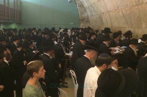 בכותל המערבי: תפילה לשלום חיילי צה