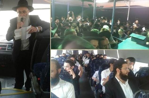 תושבי קרית מלאכי יצאו להתפלל בקברי צדיקים בצפון