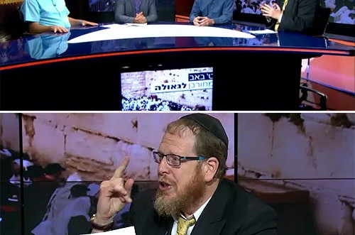 הרב וובר התעמת בשידור עם נציג העולים להר הבית ● וידאו 