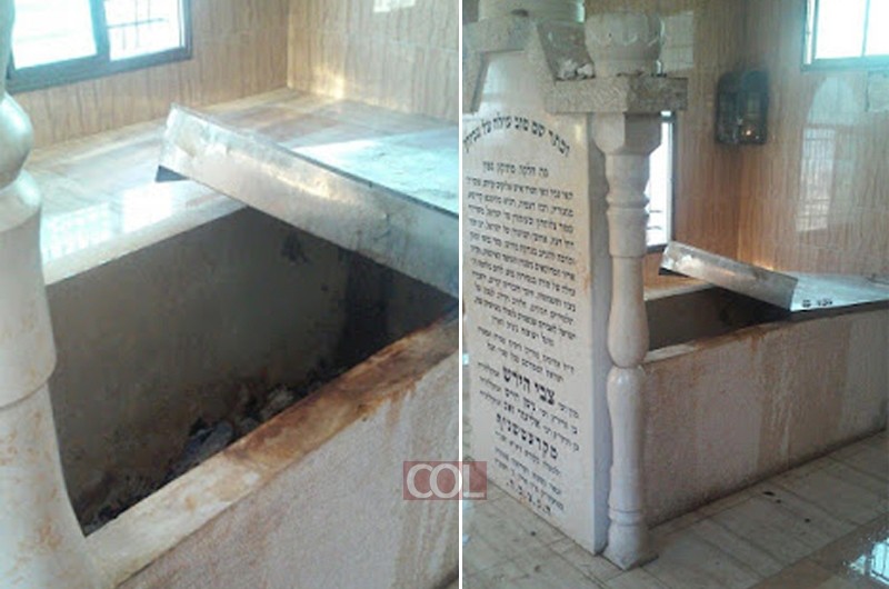 מזעזע: וונדליזם בקברו של הרה