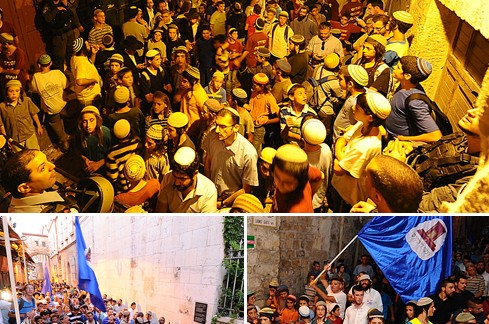 בין המצרים: 1500 איש הקיפו את שערי הר הבית ● גלריה