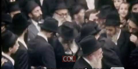 מוצאי שבועות אצל הרבי
