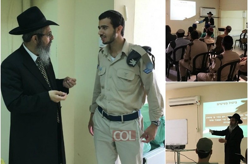 מהמטווח למטבח: הרב חיים פרוס בסבב הרצאות במחנות צה