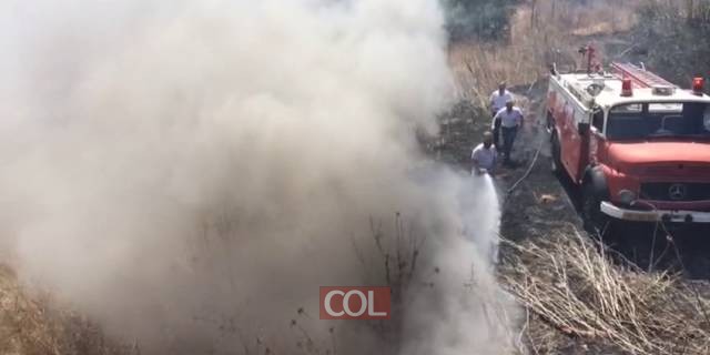 שריפה בכפר חבד ליד המעון
