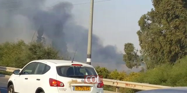 שריפת קוצים ליד כפר חבד