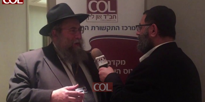 הרב ישראל דערען, השליח הראשי לקונטיקט בראיון ל-COL
