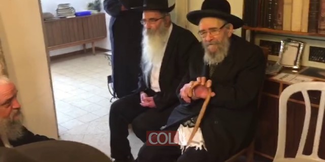 הרב לנדא בניחום אצל משפחת גרוזמן