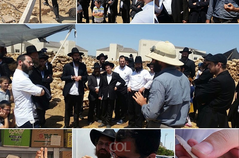 וְנִשְׂרְפוּ אַרְמוֹנַי: המתפללים סיירו במתחם מתקופת בית שני 