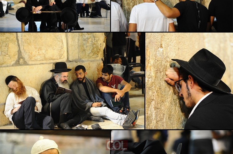 תְּרַחֵם צִיּוֹן: רבבות מתאבלים בשריד בית מקדשינו ● גלריה