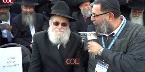 בוידאו שלפניכם: הרב מנחם ליברמן השליח הראשי באשקלון