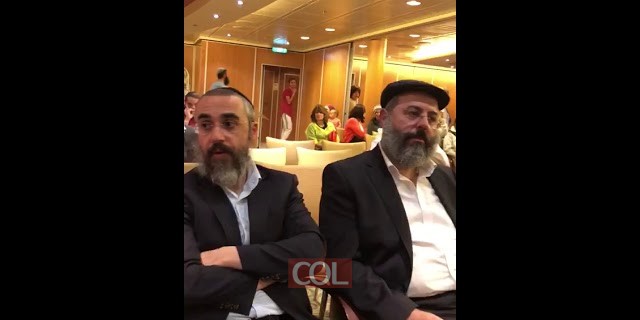 התוועדות באוניה עם הרב קוטלרסקי