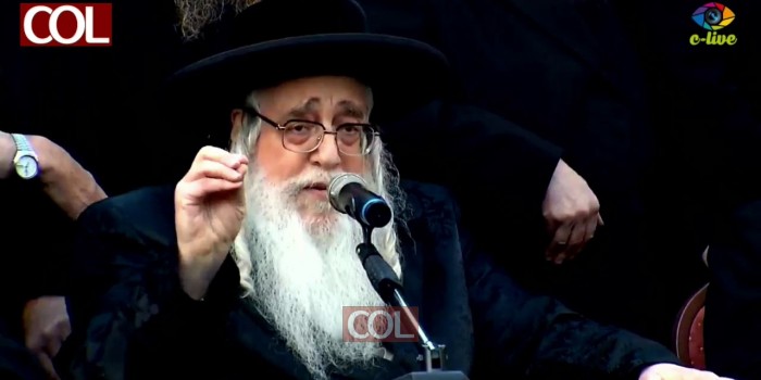 בכנס הבחירות של ג': האדמו