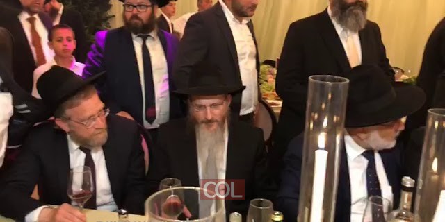 רבנים שלוחים ואישי ציבור בחתונת בלוי-פלס 