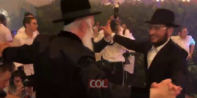 רבנים שלוחים ואישי ציבור בחתונת בלוי-פלס 