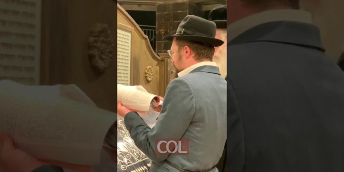 הרב דובי הניג עורך סיום בציון הרמבם בטבריה