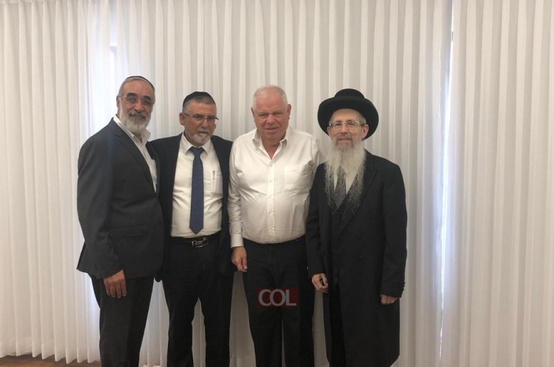 שר הדתות ביקר בנוף הגליל ונפגש עם רב העיר הרב הרצל 