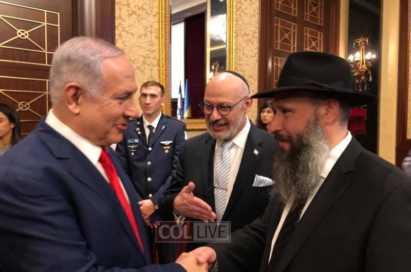 מפגש רב רושם של נתניהו עם השלוחים באוקראינה