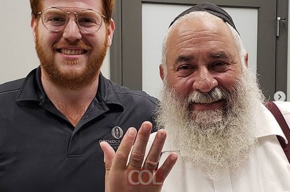 הניצחון של השליח בפאווי: הרב גולדשטיין שיקם את ידו הפגועה