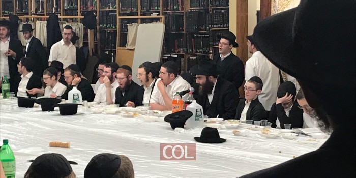 כנסו לאווירה: ארבעים שניות מההתוועדות האורחים בחצרות קודשנו. גולש COL שיגר סרטון