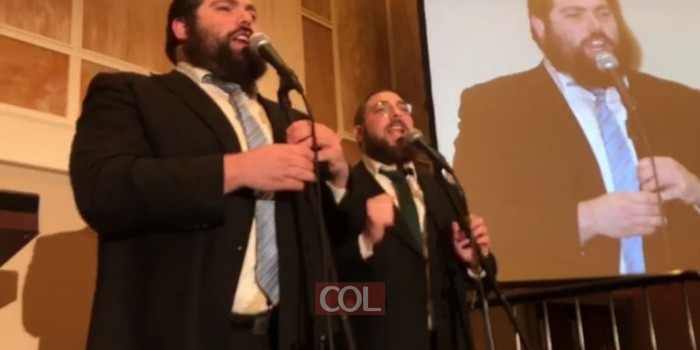 אתנחתא מוזיקלית: צפו בניגון מיוחד בעיצומו של ערב ה'מלוה מלכה' המסורתי במוצאי שבת של הכינוס 