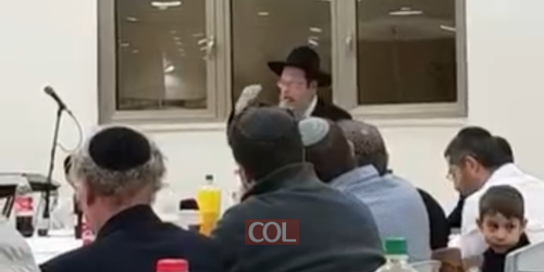השליח באנטוורפן הרב שבתאי סלבטיצקי בהתוועדות י