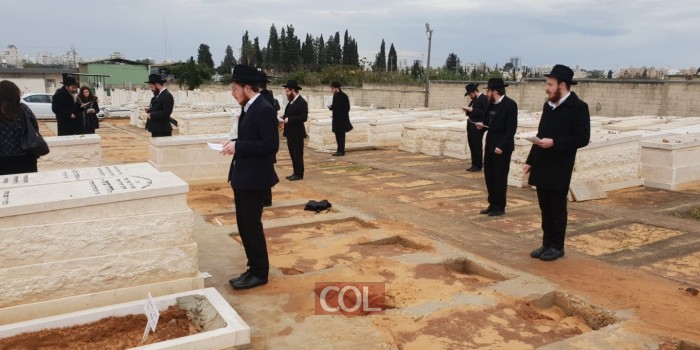 במרחק זה מזה עלו הבוקר ילדי ר' ישראל זלמנוביץ' ע