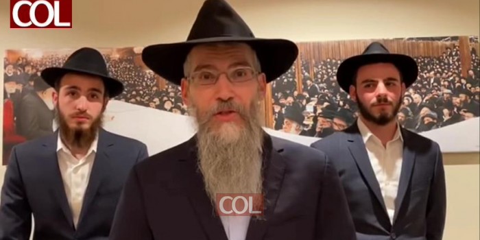 החזן והזמר אברהם פריד, יחד עם בניו בברכת כהנים בנוסח חג חבד