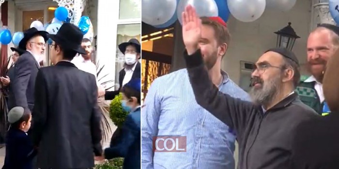 לונדון: חגיגת רחוב ספונטנית לחסיד ששרד מאבק בקורונה