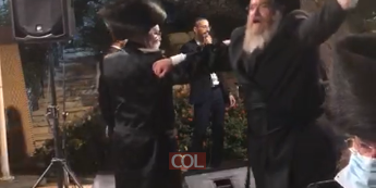 שמחה עד בלי די: ריקודי שמחה בחתונת הת' אברמי ב