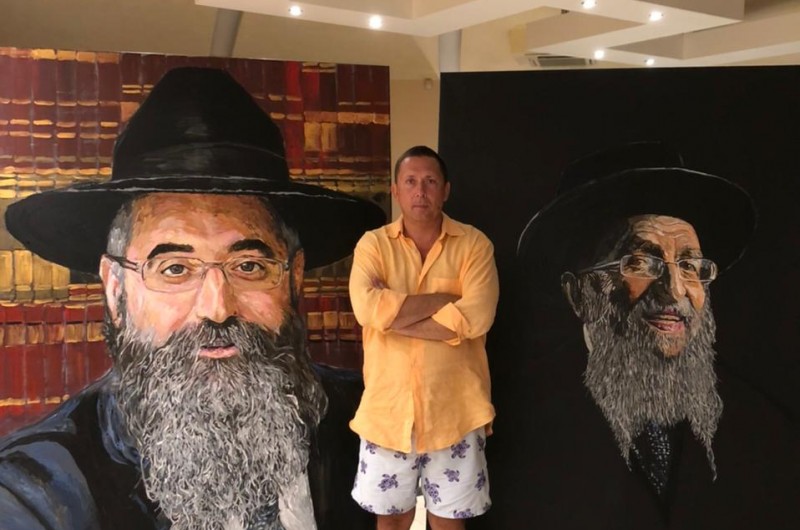 הצייר הגוי רצה לצייר שני רבנים מאוקראינה, אבל משהו קרה