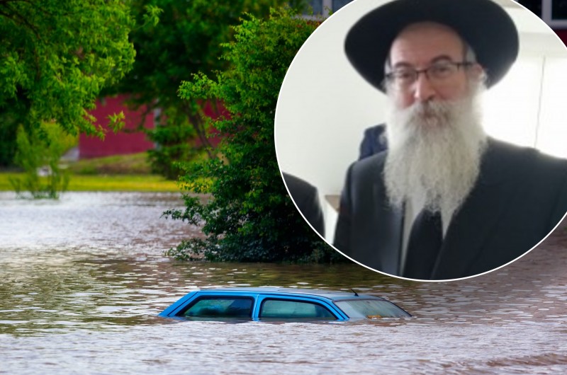 דרמה ליד ים המלח. הנחל שצף, רכבים המתינו שעות, ולנו? נס
