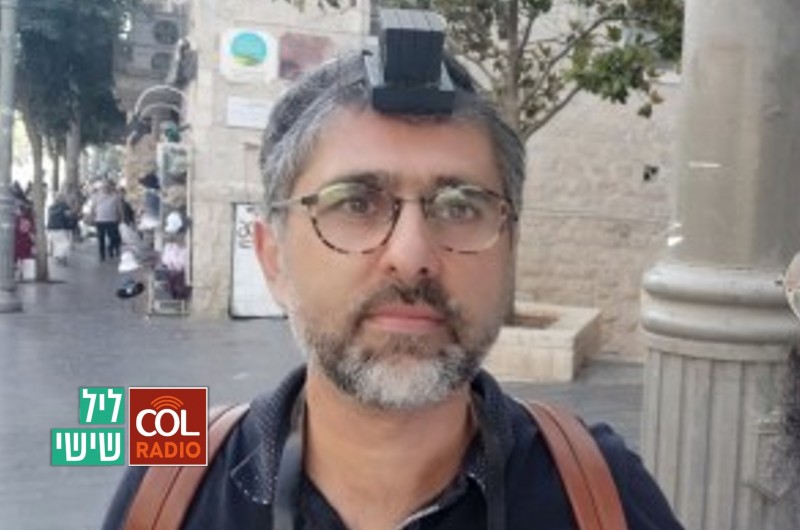 נכדו של מי שחרט את מצבת אבי הרבי, על דוכן חב