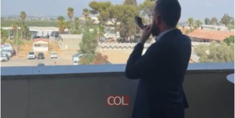 השליח הרב אליהו גוטמן תוקע בשופר במיקום הכי גבוה בבסיס צה