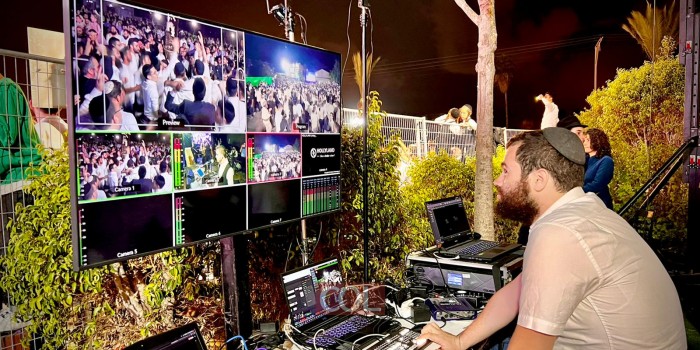 צפו: הצצה למאחורי הקלעים של השידור חי שנערך בהקפות שניות בכפר חב