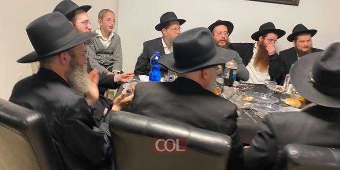 סעודת שבע ברכות שנערכה לבנו של השליח הרב שלמה סגל מפ