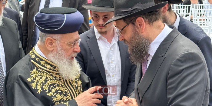 הבוקר בגרמניה: הרב יהודה טייכטל מקבל את פני הראשל״צ הרב יצחק יוסף במעמד חנוכת הבית לקמפוס חב״ד ברלין בהפקת פליישמן & פלס. צפו: