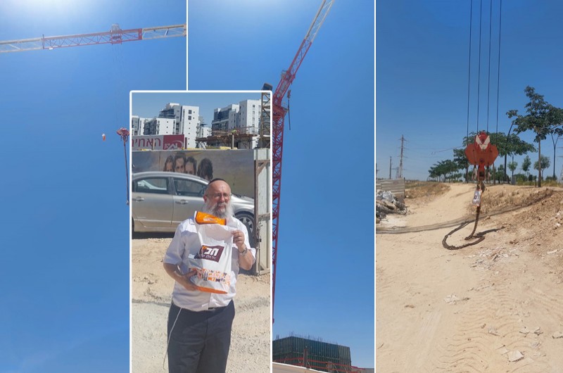 מדהים: המנופאי שכח התפילין; כך הם הגיעו אליו במבצע מורכב