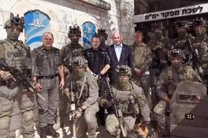 מוקירים תודה: ראש הממשלה, השר לביטחון לאומי ומפכ”ל המשטרה ביקרו ביחידת הימ”מ במשמר איילון והודו להם על הפעולות למען ההגנה והשמירה על אזרחי ישראל, תוך סיכון חייהם (צילום: חיים צח /לע