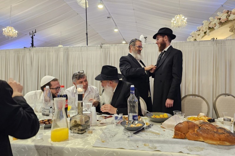 באוהל האירועים בכפר חב