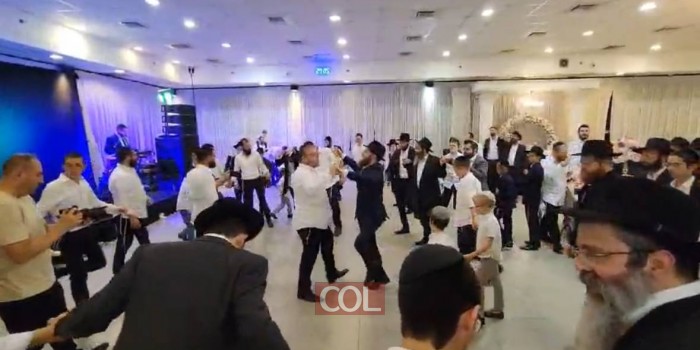 ריקודים בחתונת הת' יוסף יצחק לרר מכפר חב