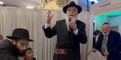 באוהל האירועים בכפר חב''ד נערכה הלילה חתונת הת' יוסי שניאור ב