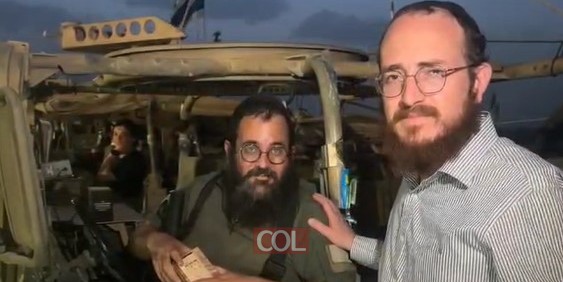קידוש השם ונחת לרבי: השליח הרב איציק ניימרק מחברון לפני כניסה לחאן יונס עם אוגדות 98 ו -36 במבצע חת