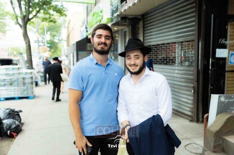 התמים לייבל לזרוב, שנפצע קשה בפיגוע הטרור בסידני שבאוסטרליה בחג חנוכה, ואושפז במשך תקופה ממושכת במרכז רפואי אוסטרלי, ברחובות קראון הייטס | צילום: צבי לבנהרץ, COL